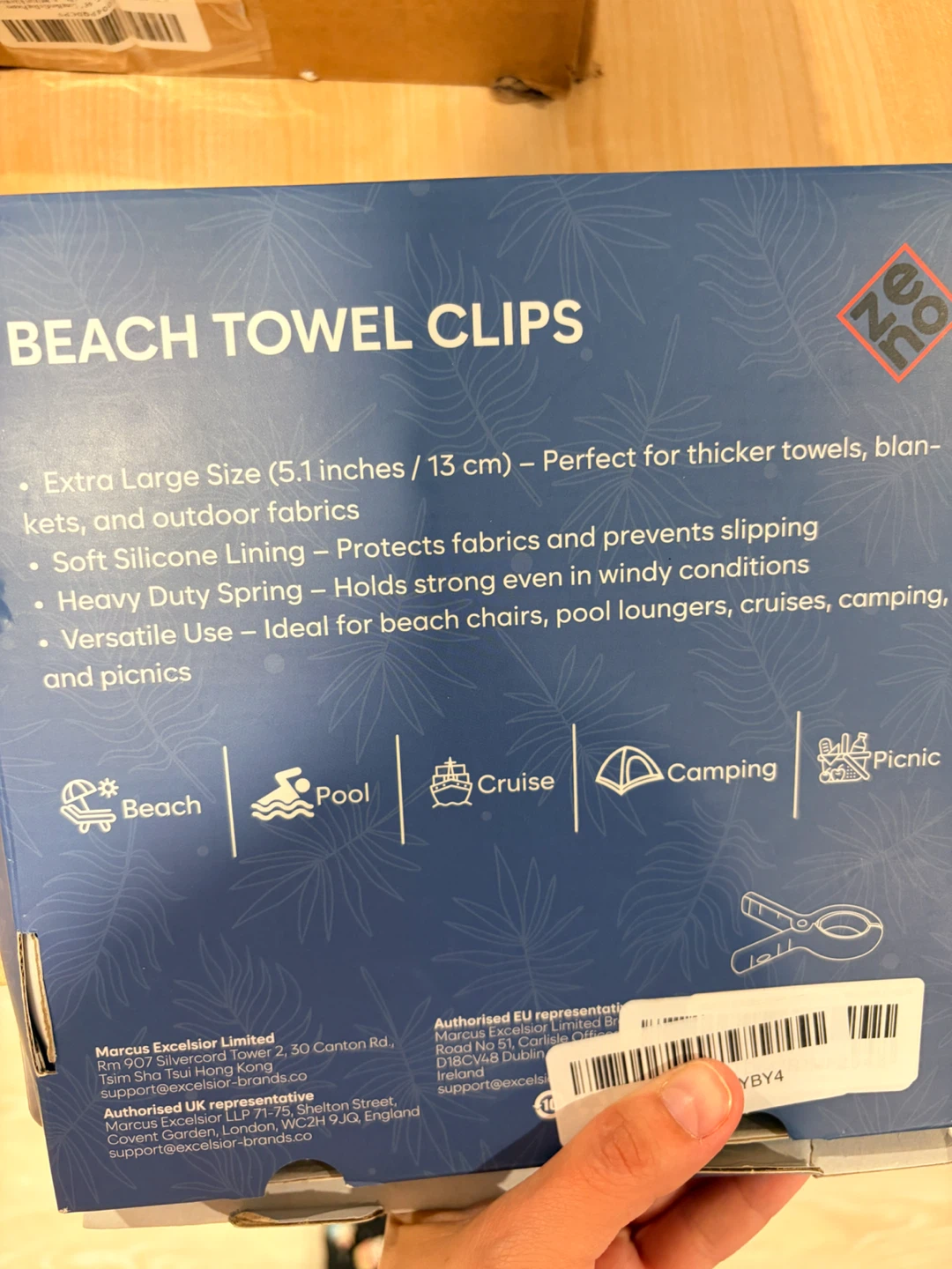 Beach towel clips - photo 2