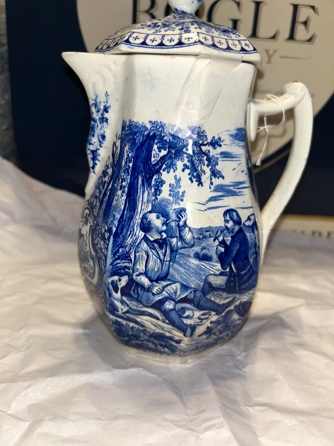 Vintage & rare coffee pitcher transfer process 1840-1880s