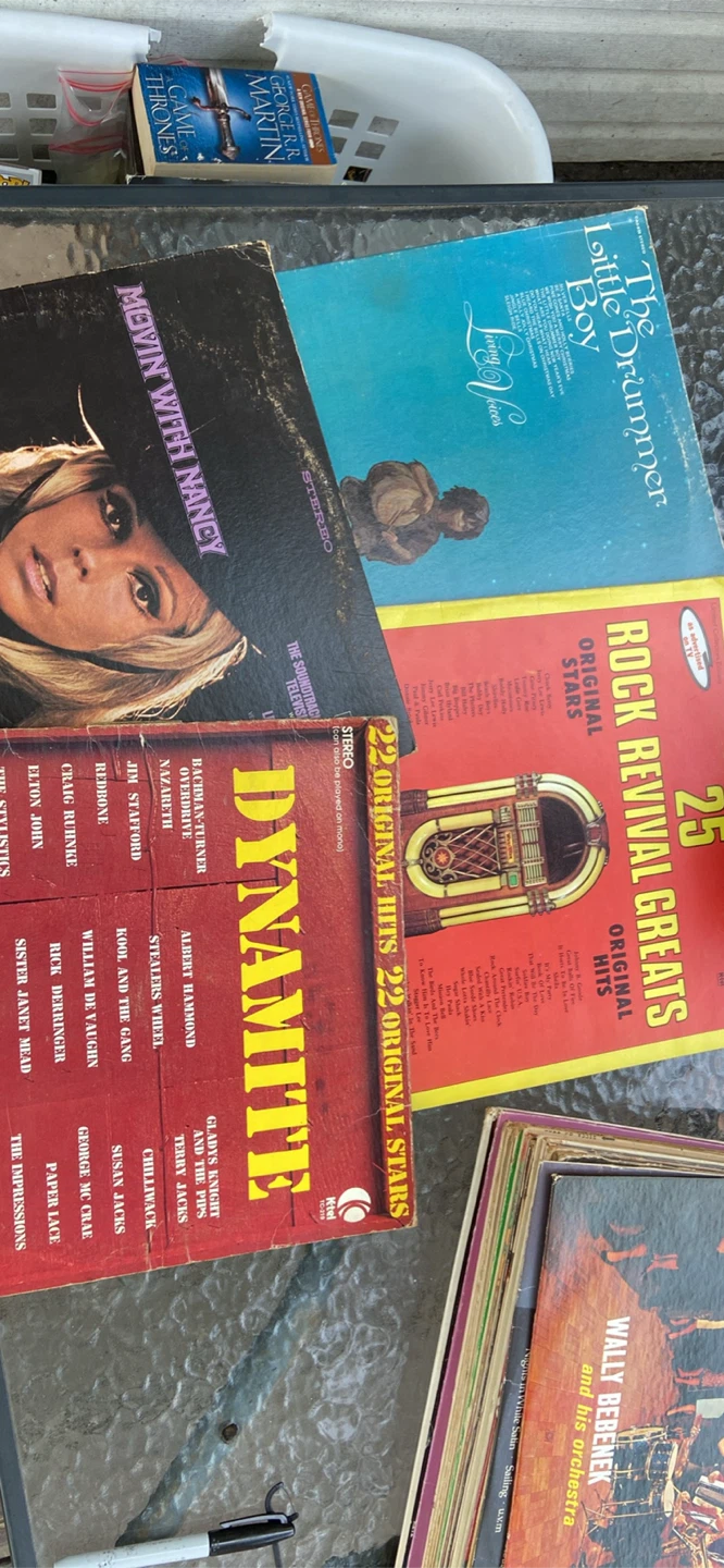 Collection of vintage vinyl records