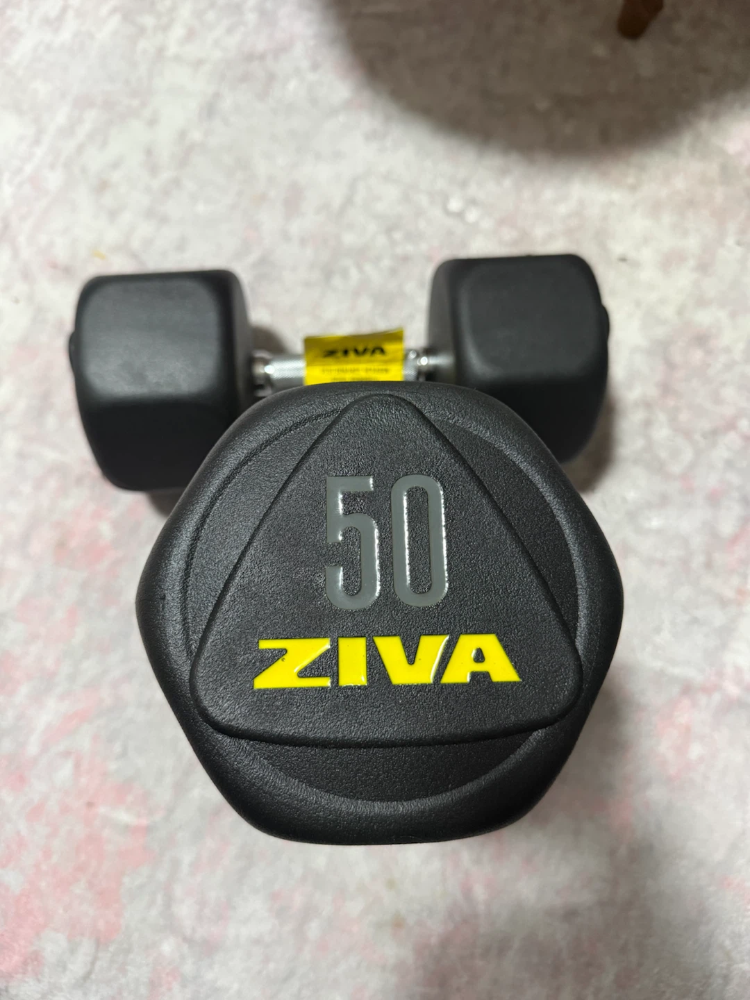 ZIVA 50lb Hexagon Steel Dumbbells (Pair) - photo 3