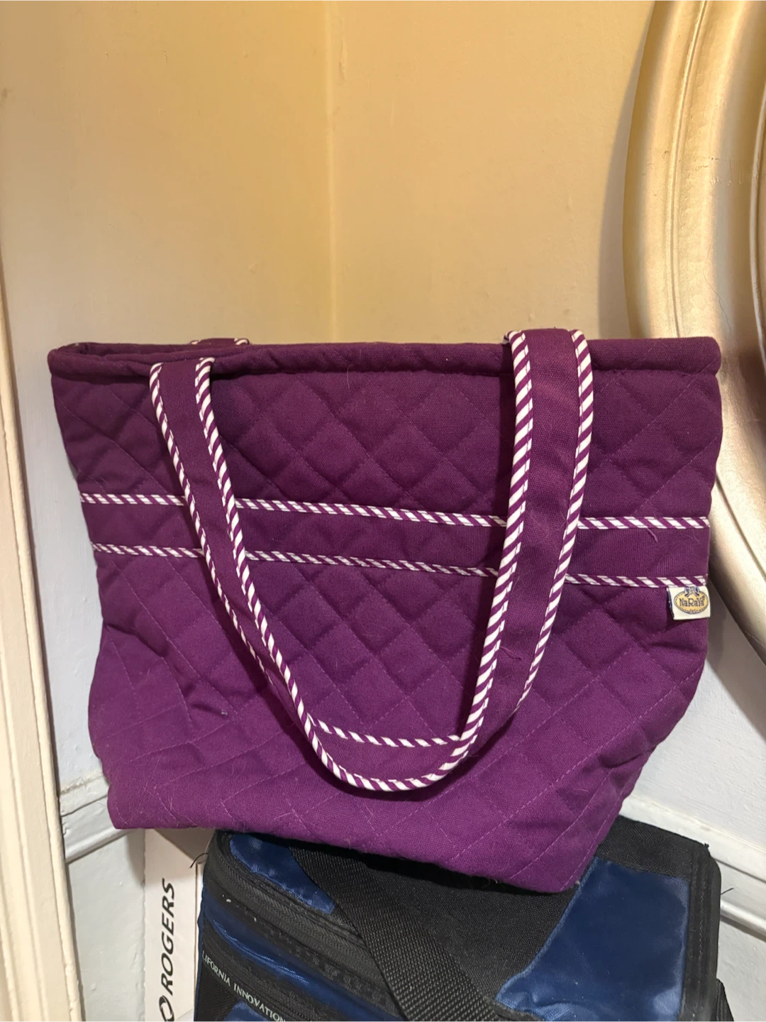 Quilted Purple Tote Bag - photo 2