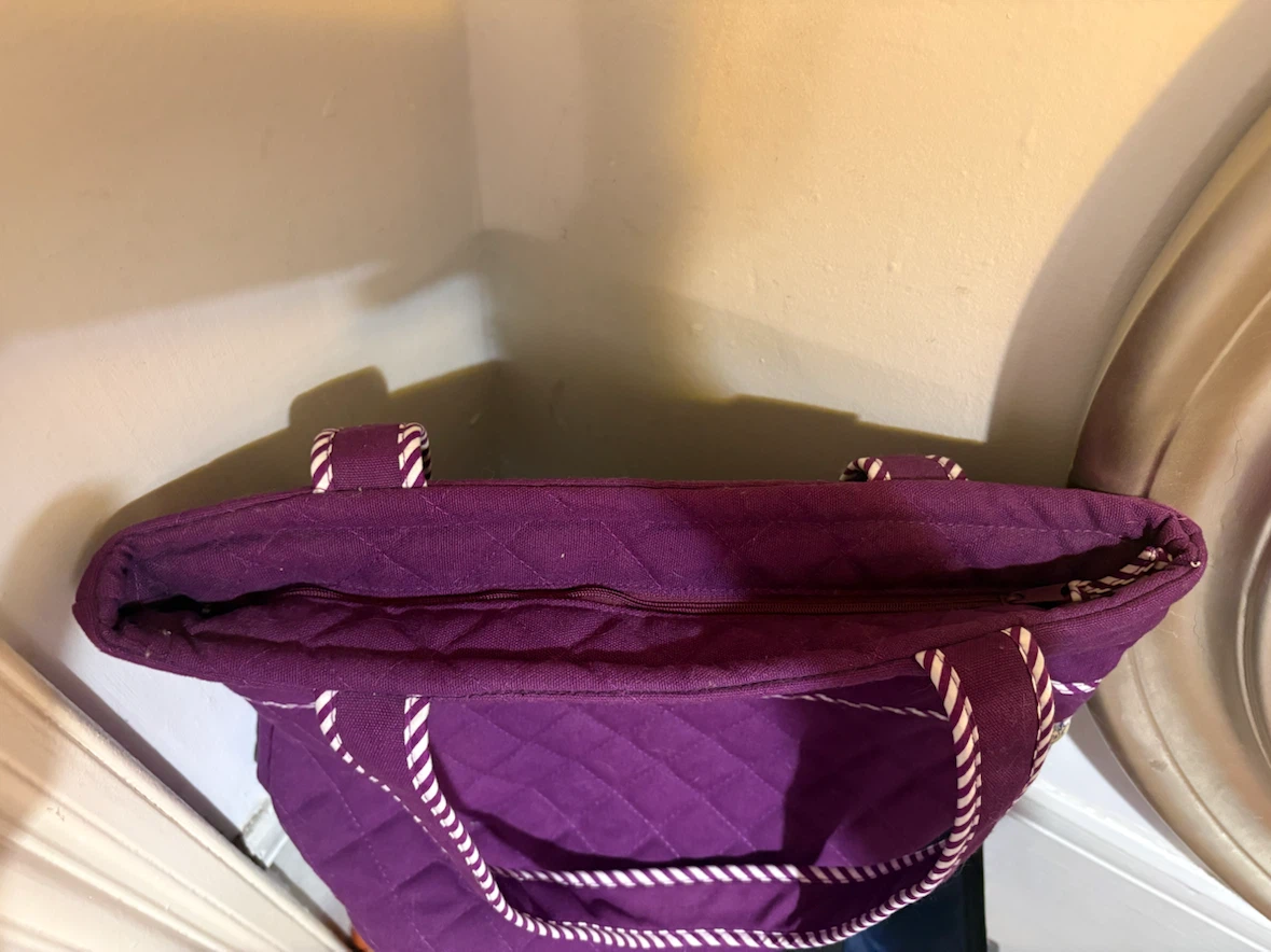 Quilted Purple Tote Bag - photo 3