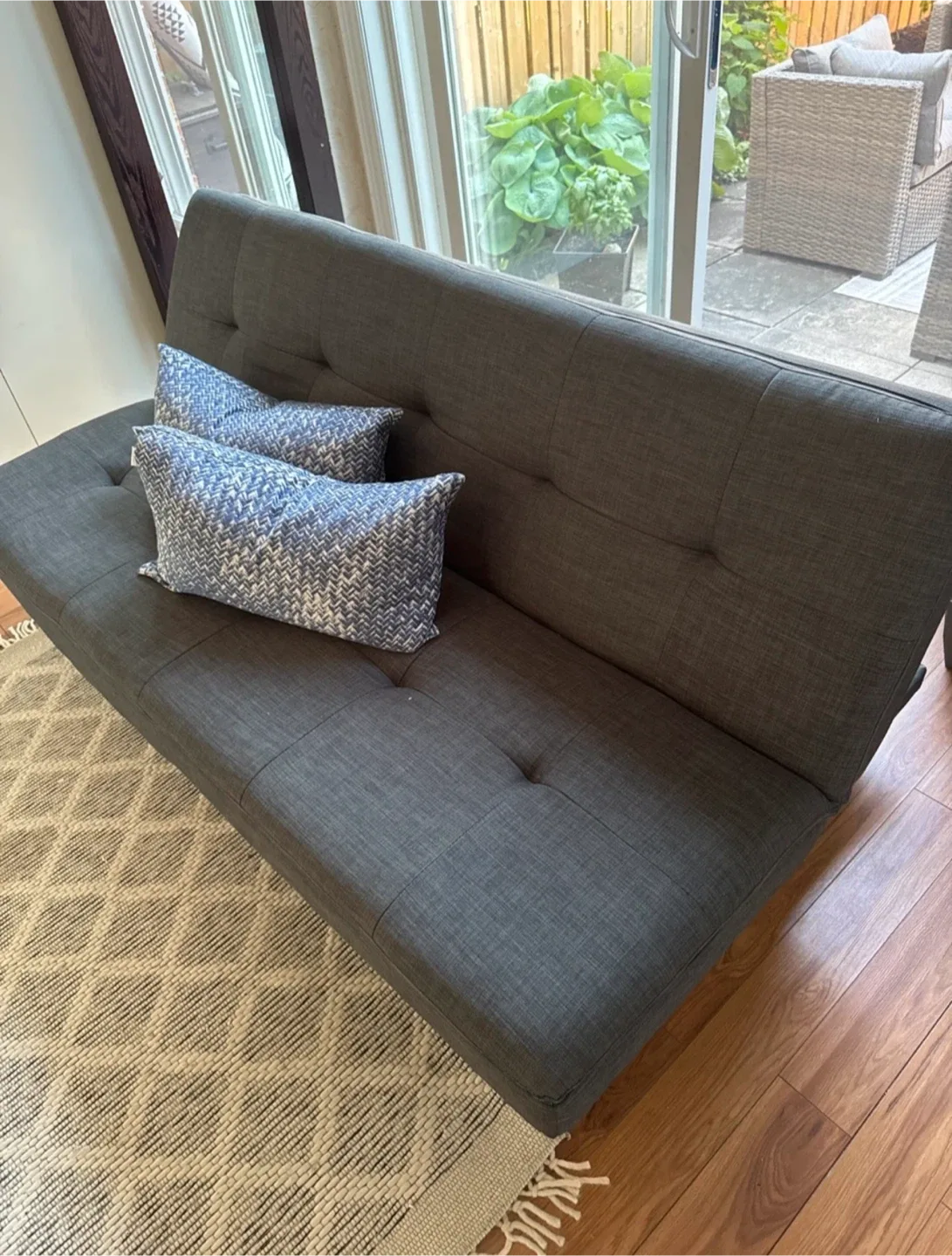 Grey Futon Sofa , Sofa cum bed