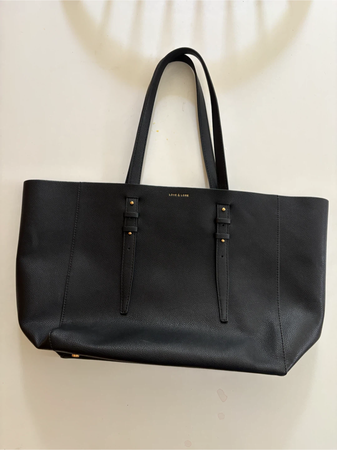 LOVE & LORE Black Tote Bag