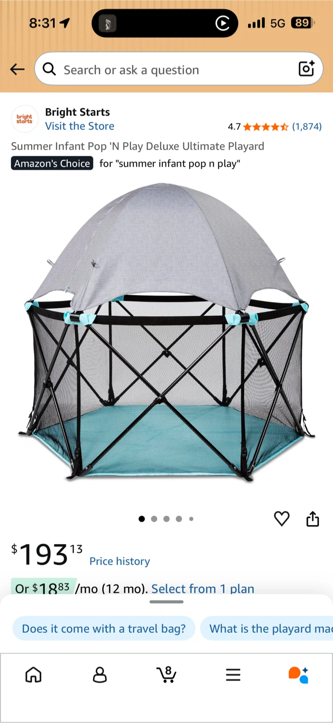 ☀️ Summer Infant Pop ’N Play Deluxe Ultimate Playard ☀️