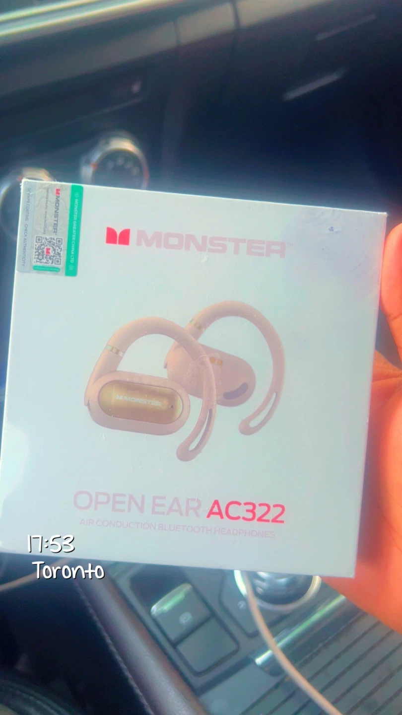 Monster Open Ear AC322 Air Conduction Bluetooth Headphones