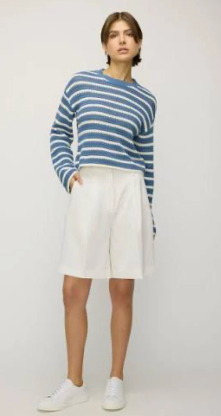 Sz 8 - Kit and Ace Prentice Long Tailored Shorts in Bone - photo 2