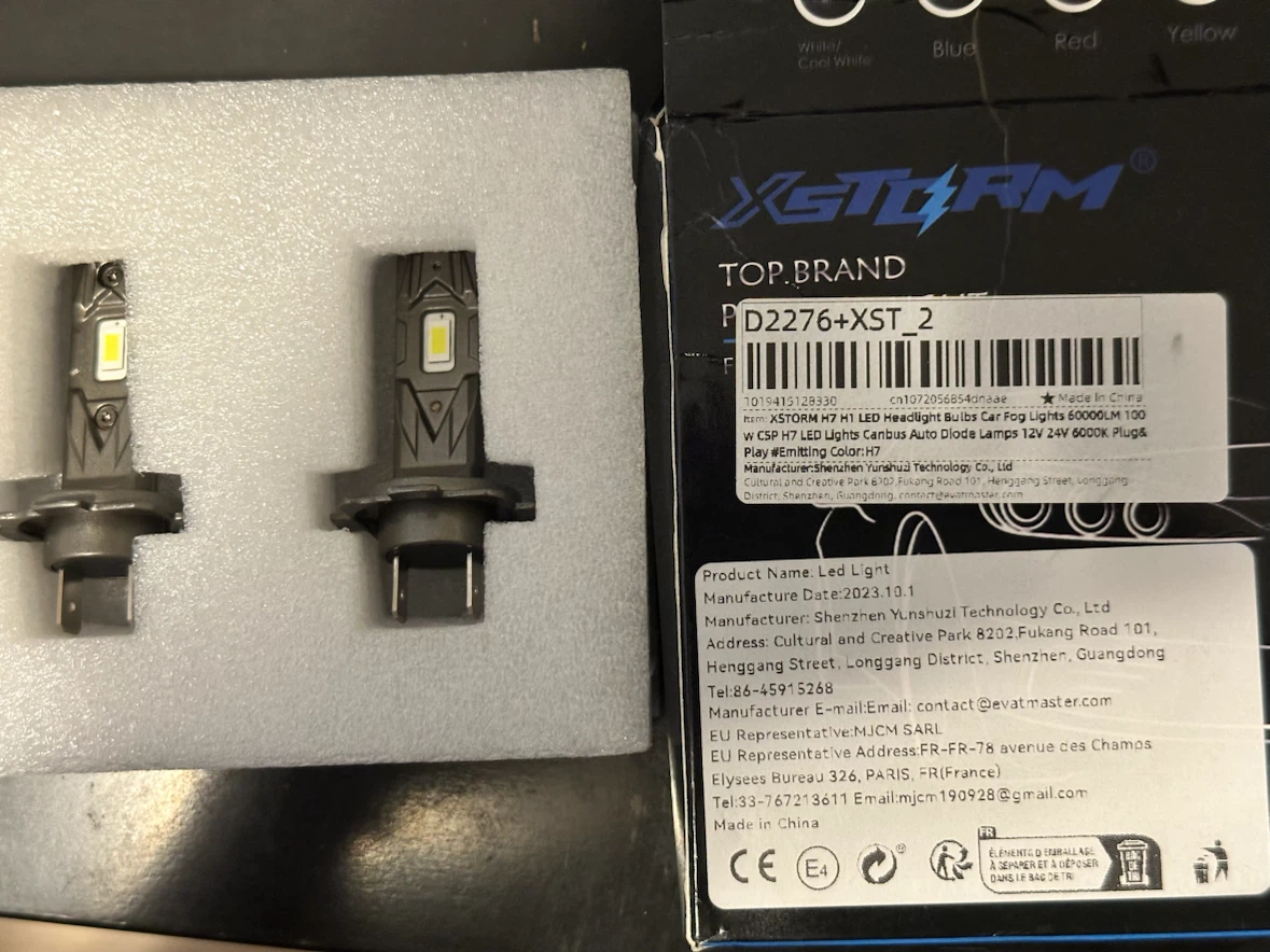 XSTORM H7 LED Headlight Bulbs (Pair)