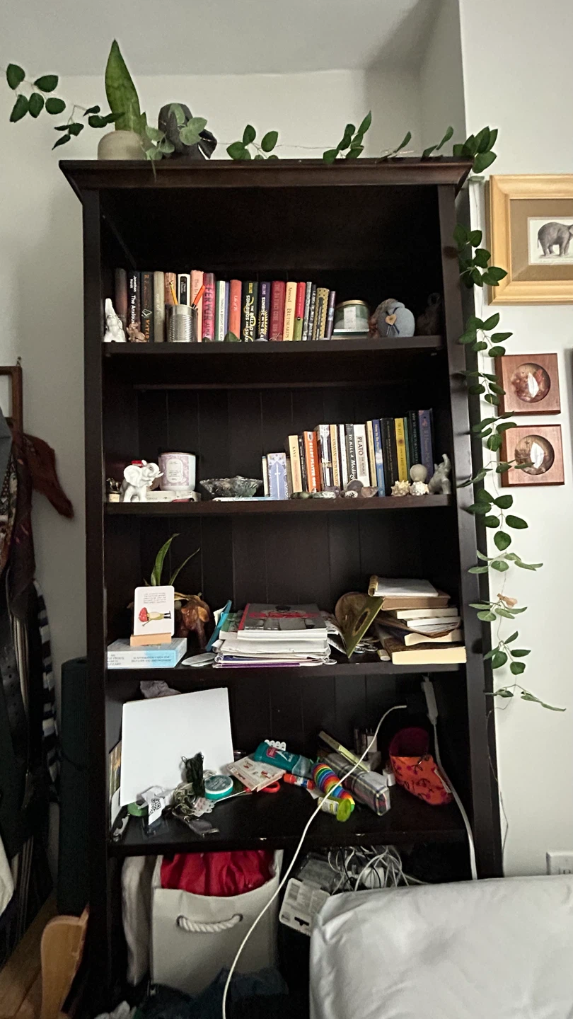 Large Solid Wood Bookshelf