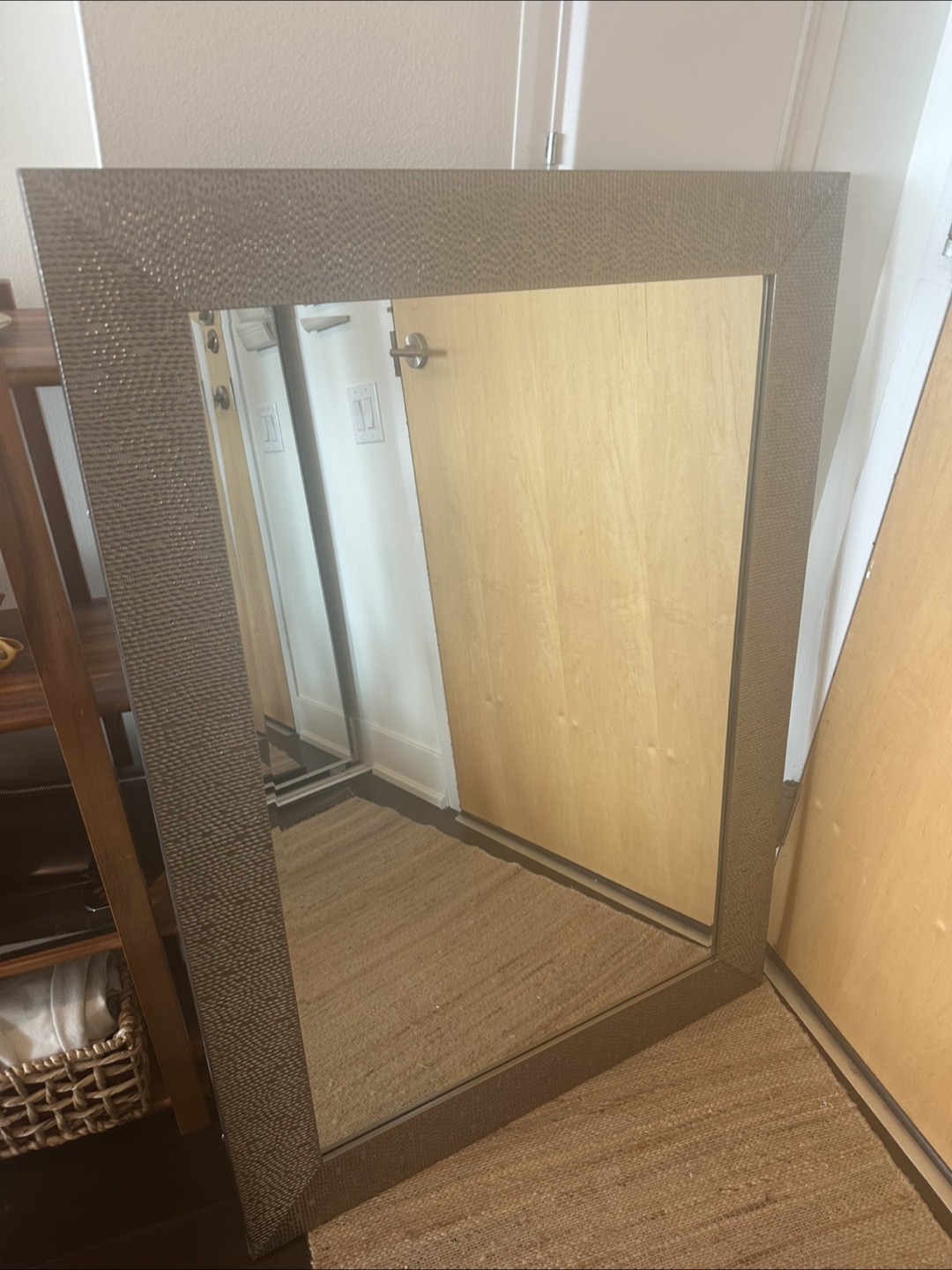 Metal framed bathroom mirror - photo 2
