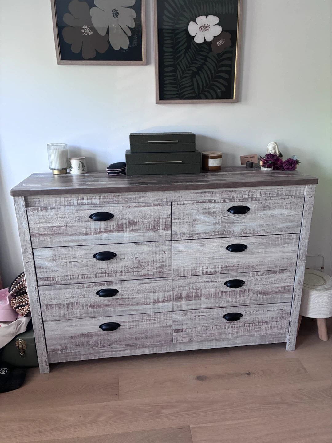 Kaia Bedroom 8-Drawer Dresser - Whitewash