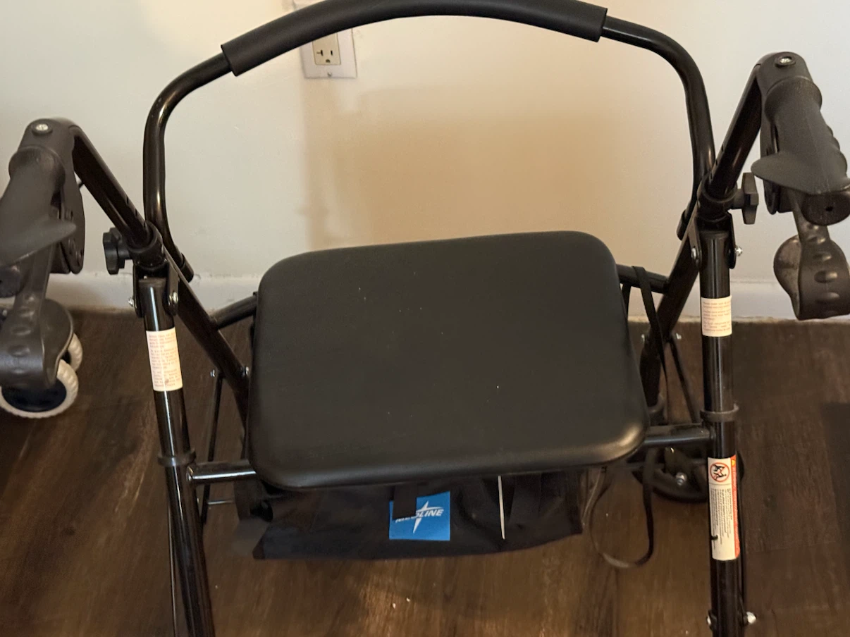 Medical Rollator Walker with Seat - photo 3