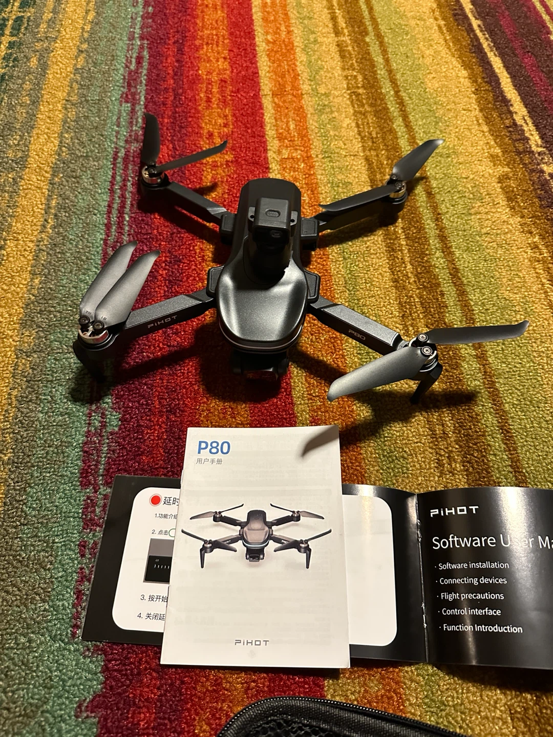 PIHOT P80 GPS Drone with 3 AXIS Gimbal Camera & Case