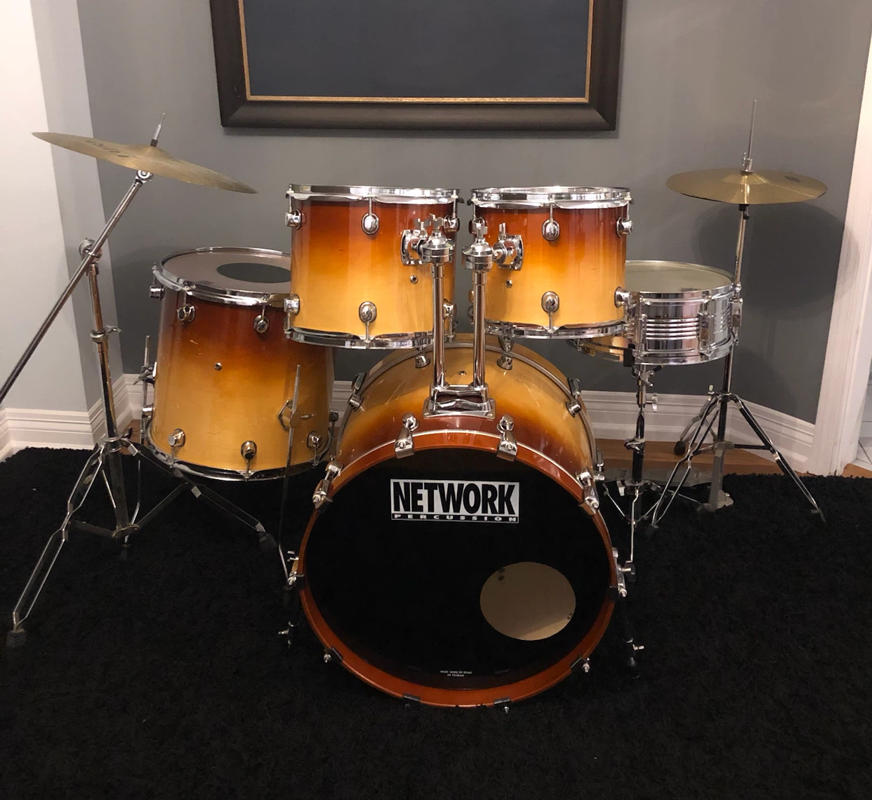 Drum set — sunset fade