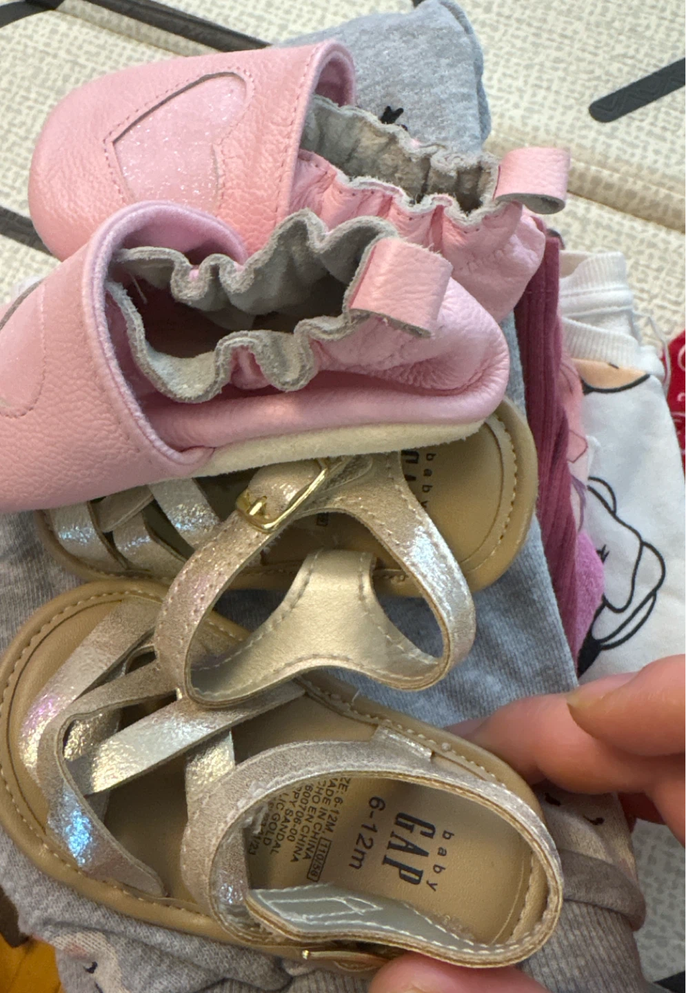 Baby Girl Shoes and Clothing Bundle 12month-2t - photo 2