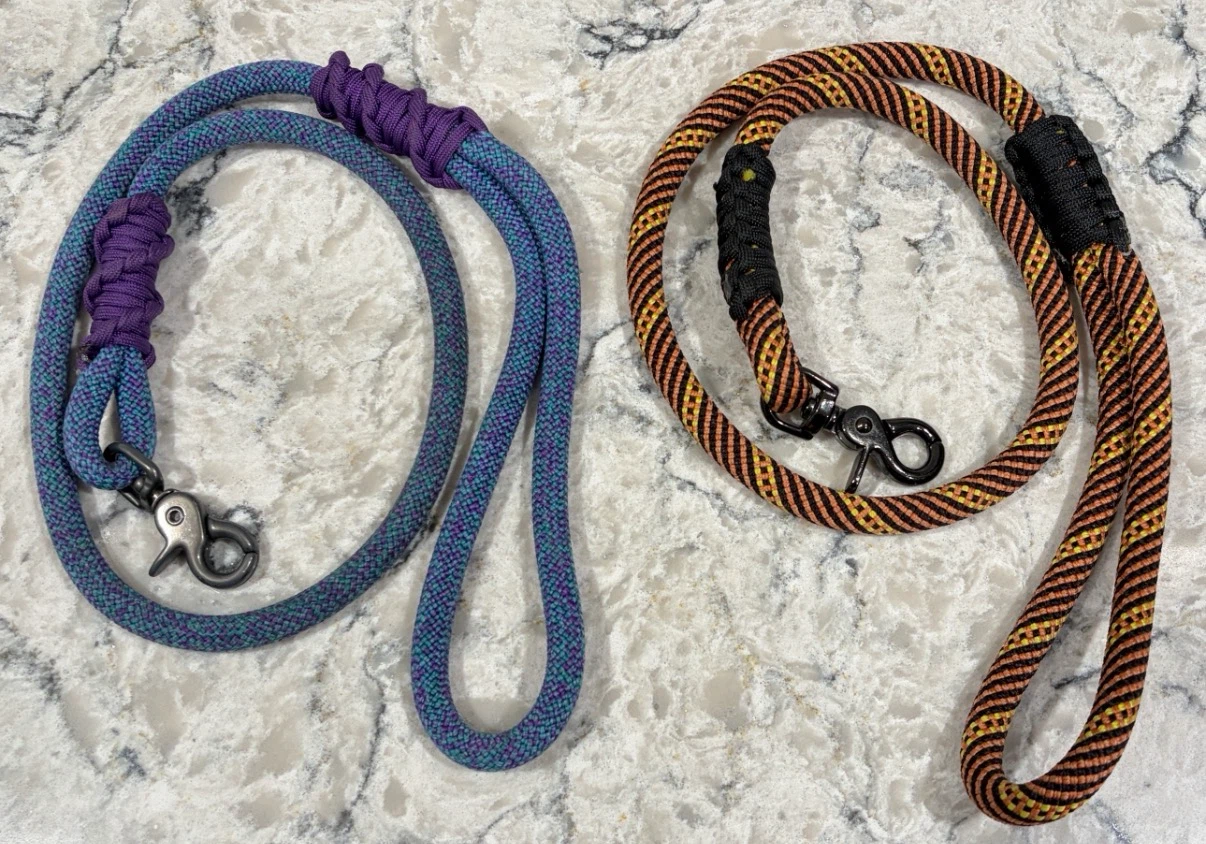 Thick Handmade Climbing Rope Dog Leashes – 3ft Training Leads
