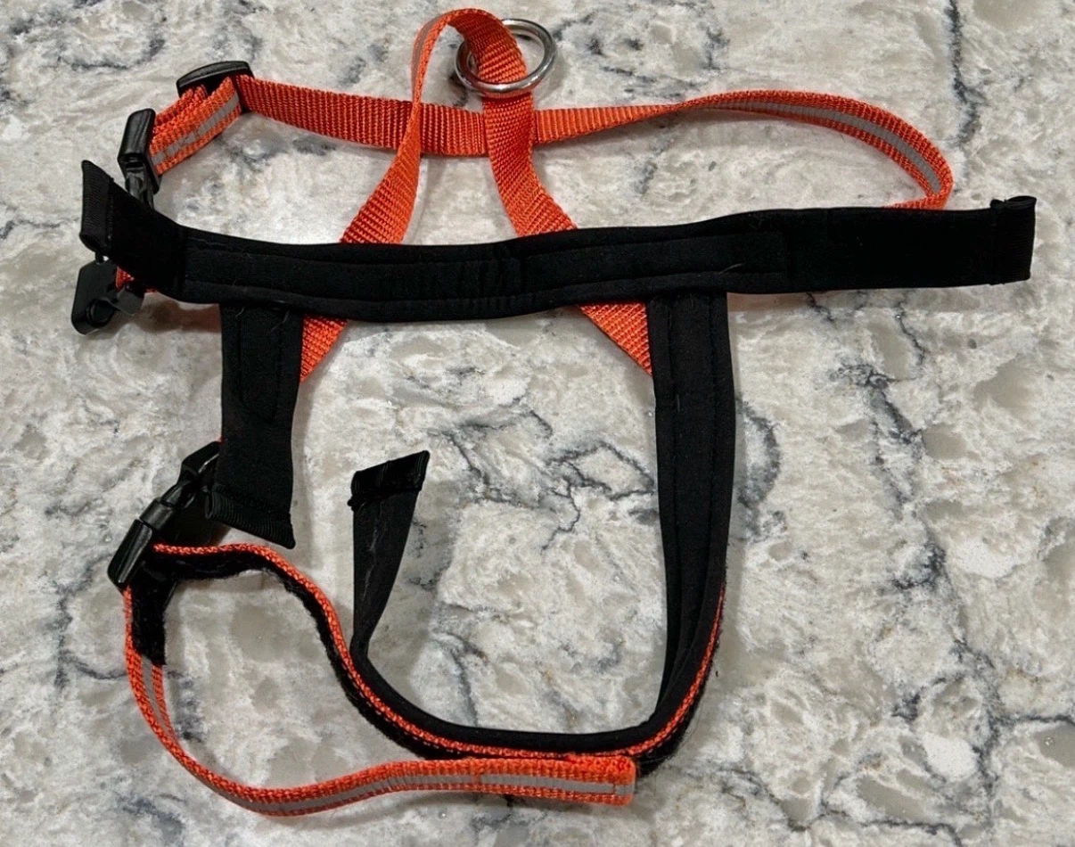 Orange Reflective Adjustable Back Clip Dog Harness - photo 3