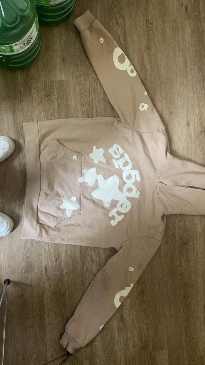 Brown Beluga Sp5der hoodie