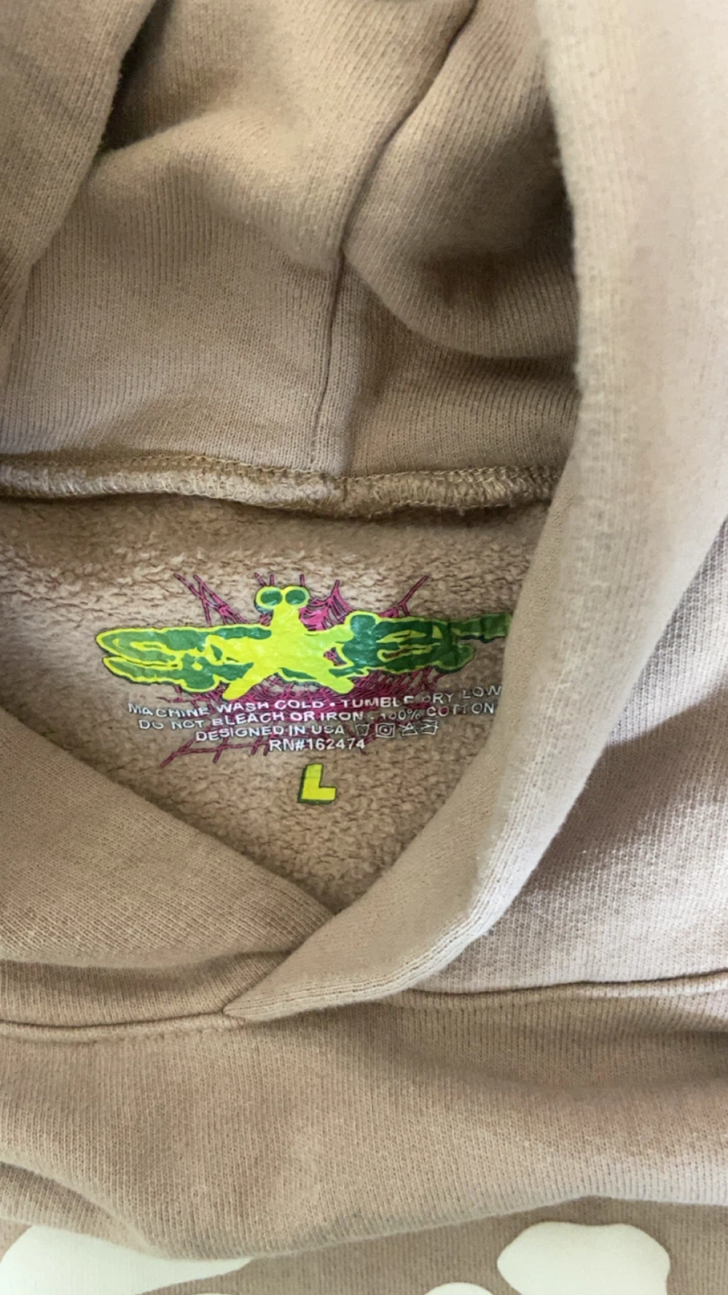 Brown Beluga Sp5der hoodie - photo 3