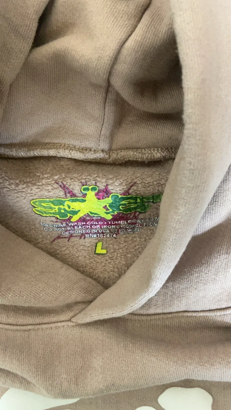 Brown Beluga Sp5der hoodie - photo 3