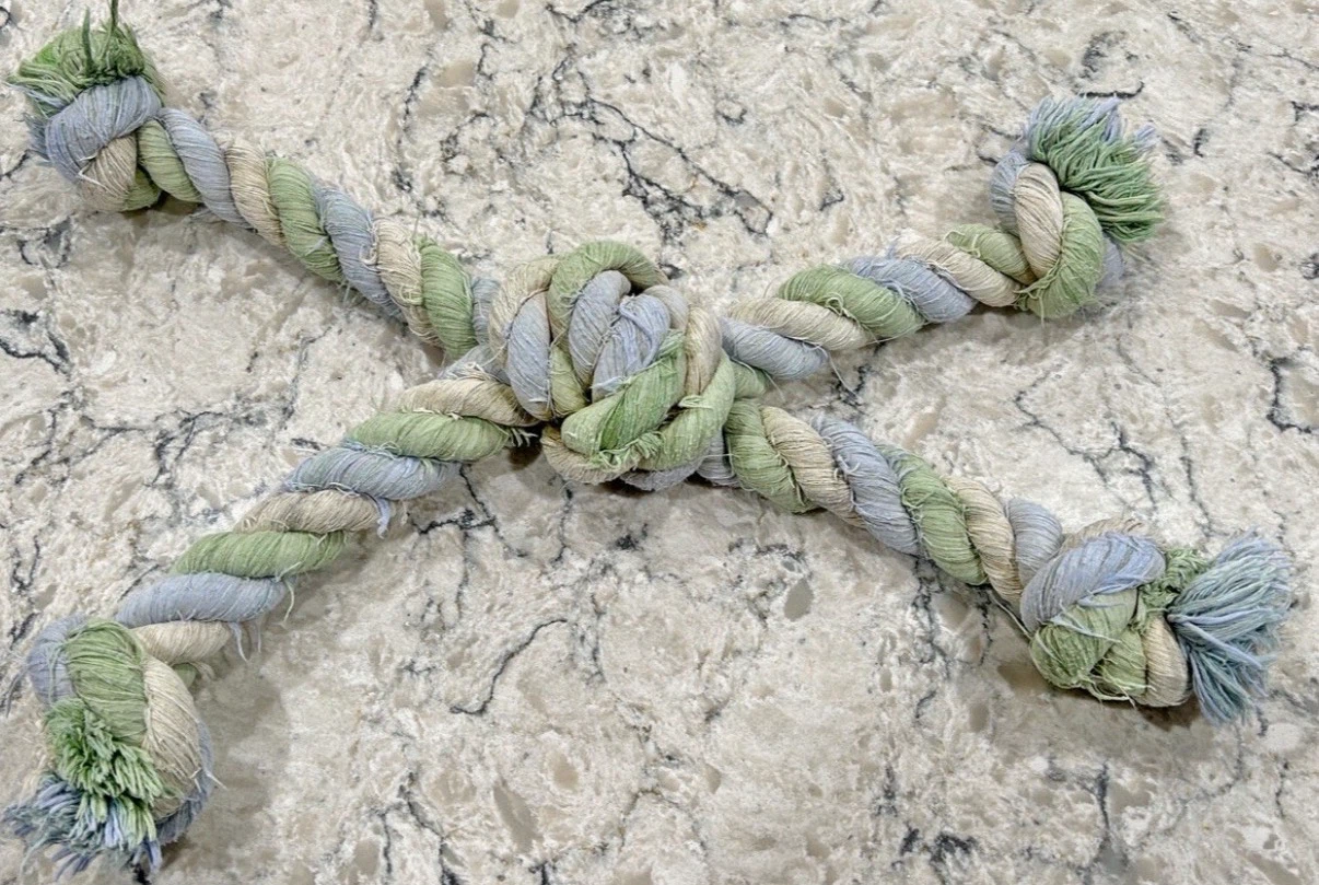 Gently Used Large Multi Ended Dog Rope Tug Toy