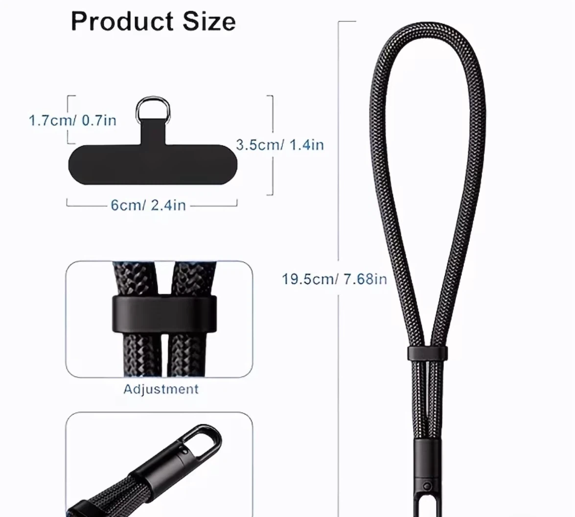 Black Phone Lanyard with Universal Patch - photo 5