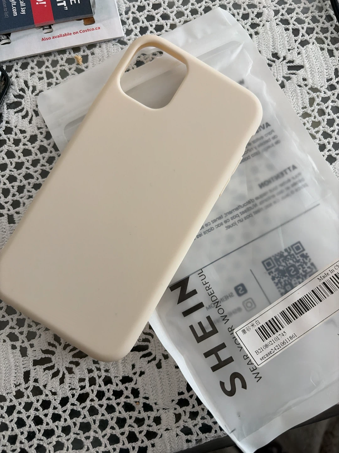 SHEIN Beige Phone Case