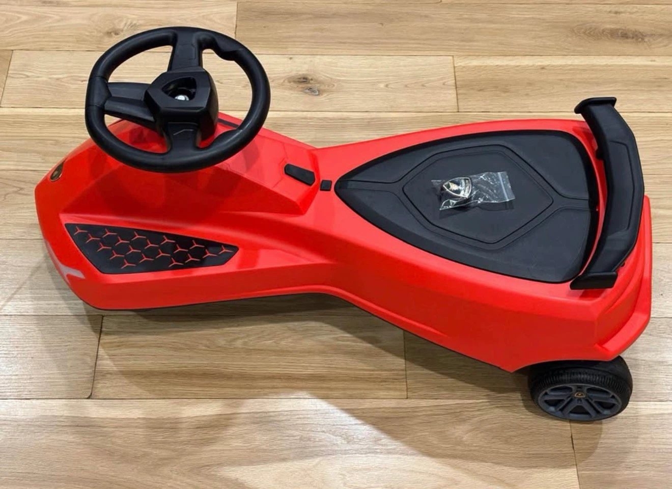 Lamborghini swing car with sound, storage and wheel lights - photo 3