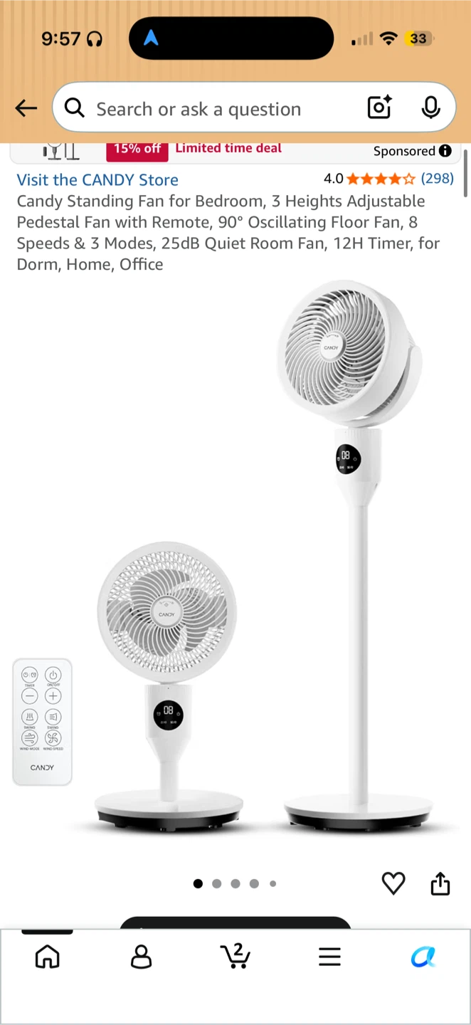 Candy Standing Pedestal Fan