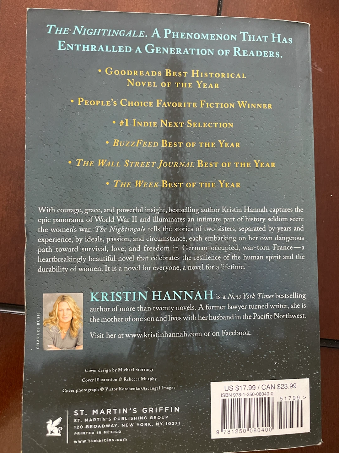 The Nightingale by Kristin Hannah Paperback Novel - photo 2
