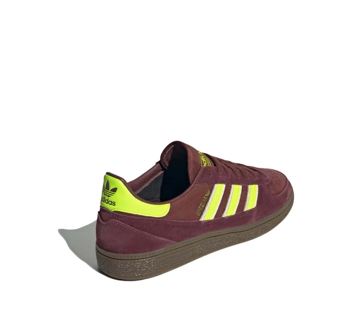 Adidas Spezial Burgundy & Neon Yellow Sneakers - photo 3