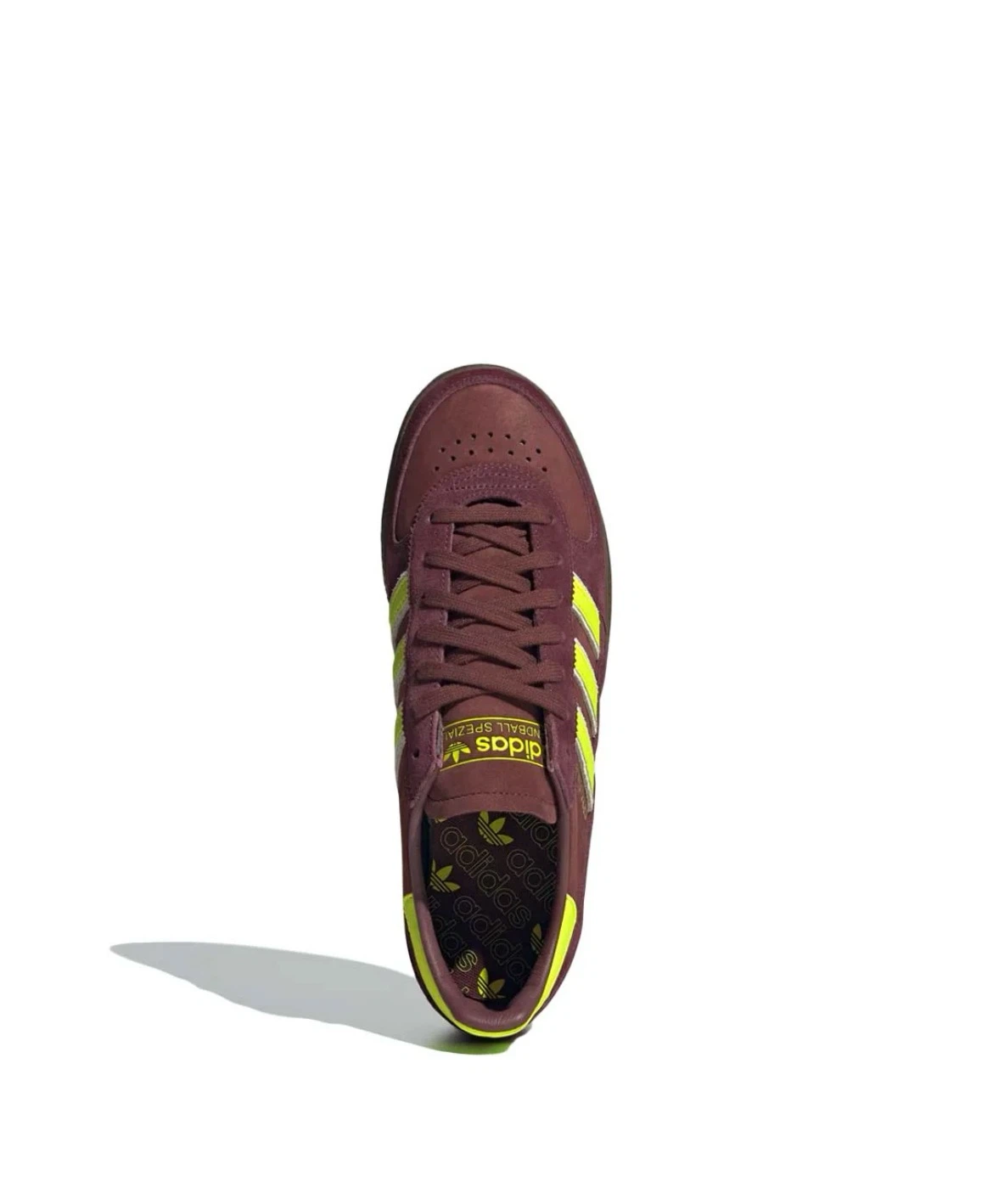 Adidas Spezial Burgundy & Neon Yellow Sneakers - photo 4