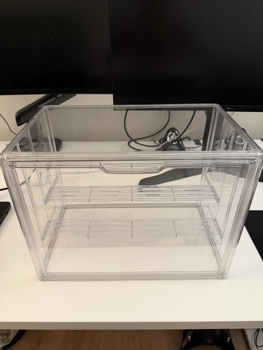 Clear Acrylic Stackable Storage Drawer Organizer with Shelves - photo 4