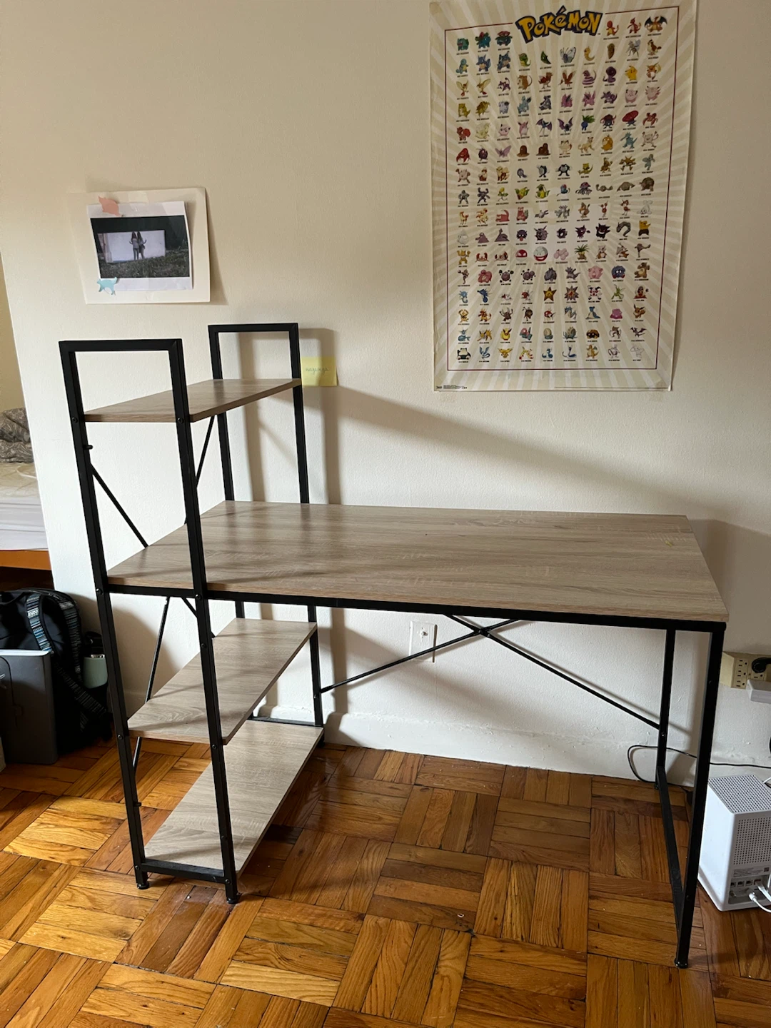 Desk with Shelving