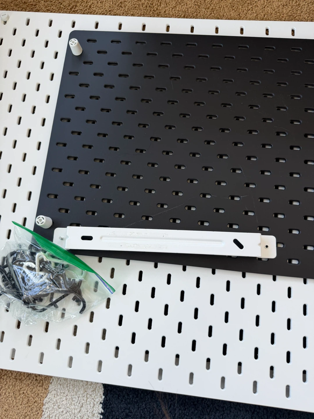 IKEA Pegboard Set - White and Black - photo 2