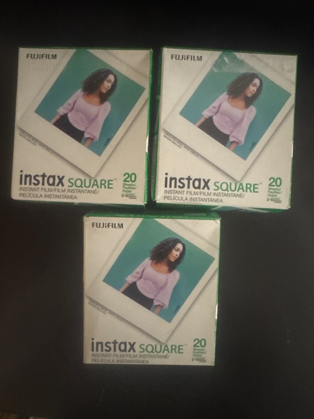 3x Fujifilm Instax SQUARE Instant Film