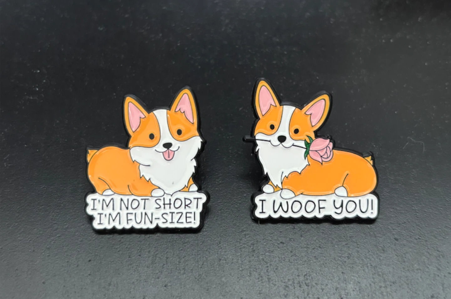 Corgi Enamel Pins