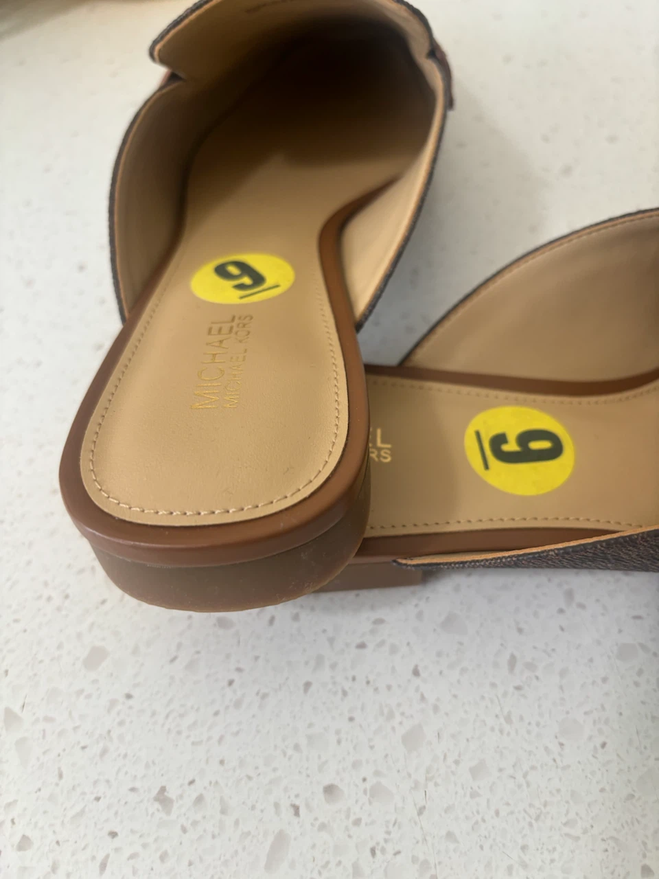 Michael Kors MK Logo Mule Loafers Size 9 Brown - photo 3
