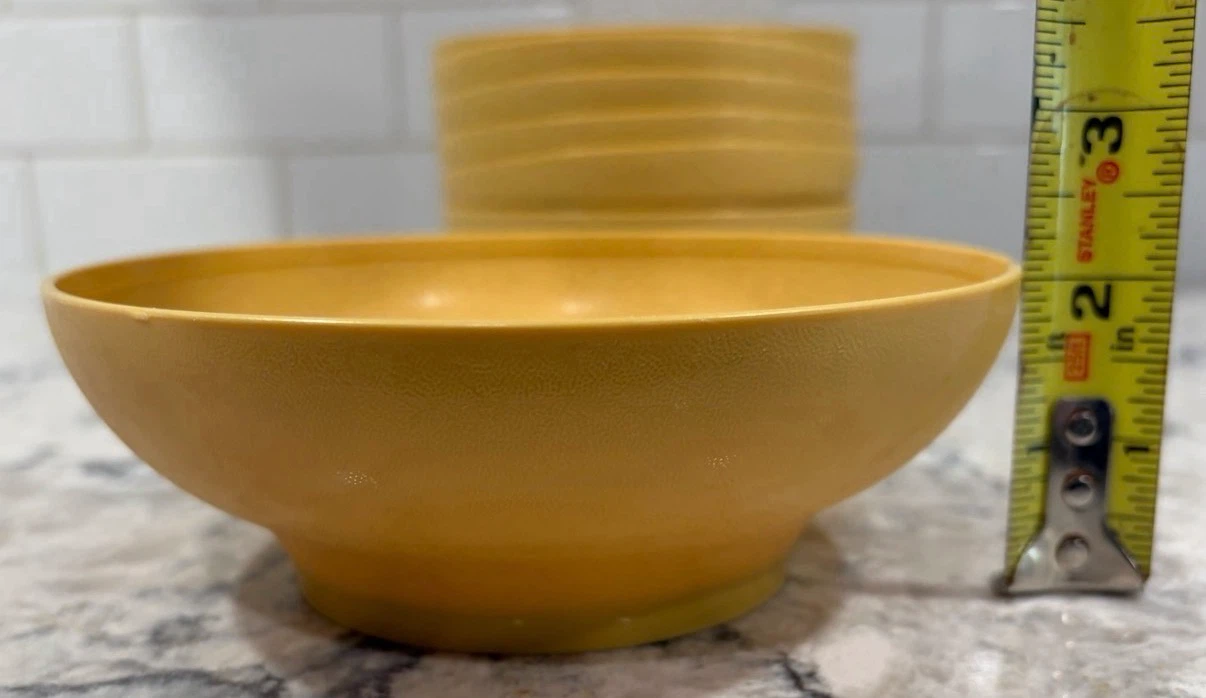 Vintage Tupperware Harvest Gold Bowls Set of 7 - photo 5