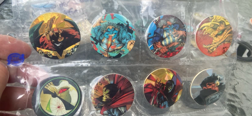 Vintage 1995 Spawn Pogs and Slammers Collection