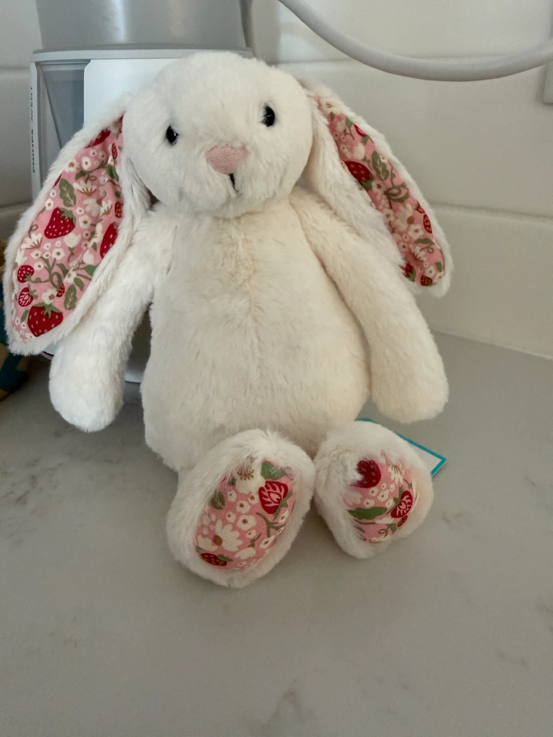 Jellycat little Cream berry blossom bunny