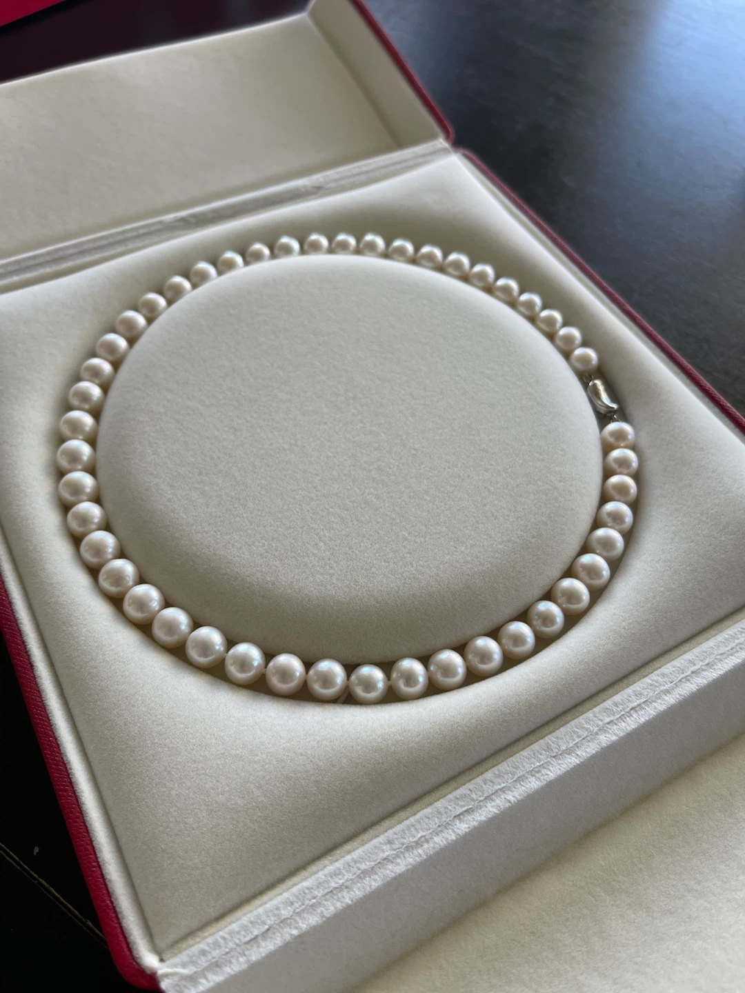 9mm Pearl Necklace in Red Gift Box - photo 2