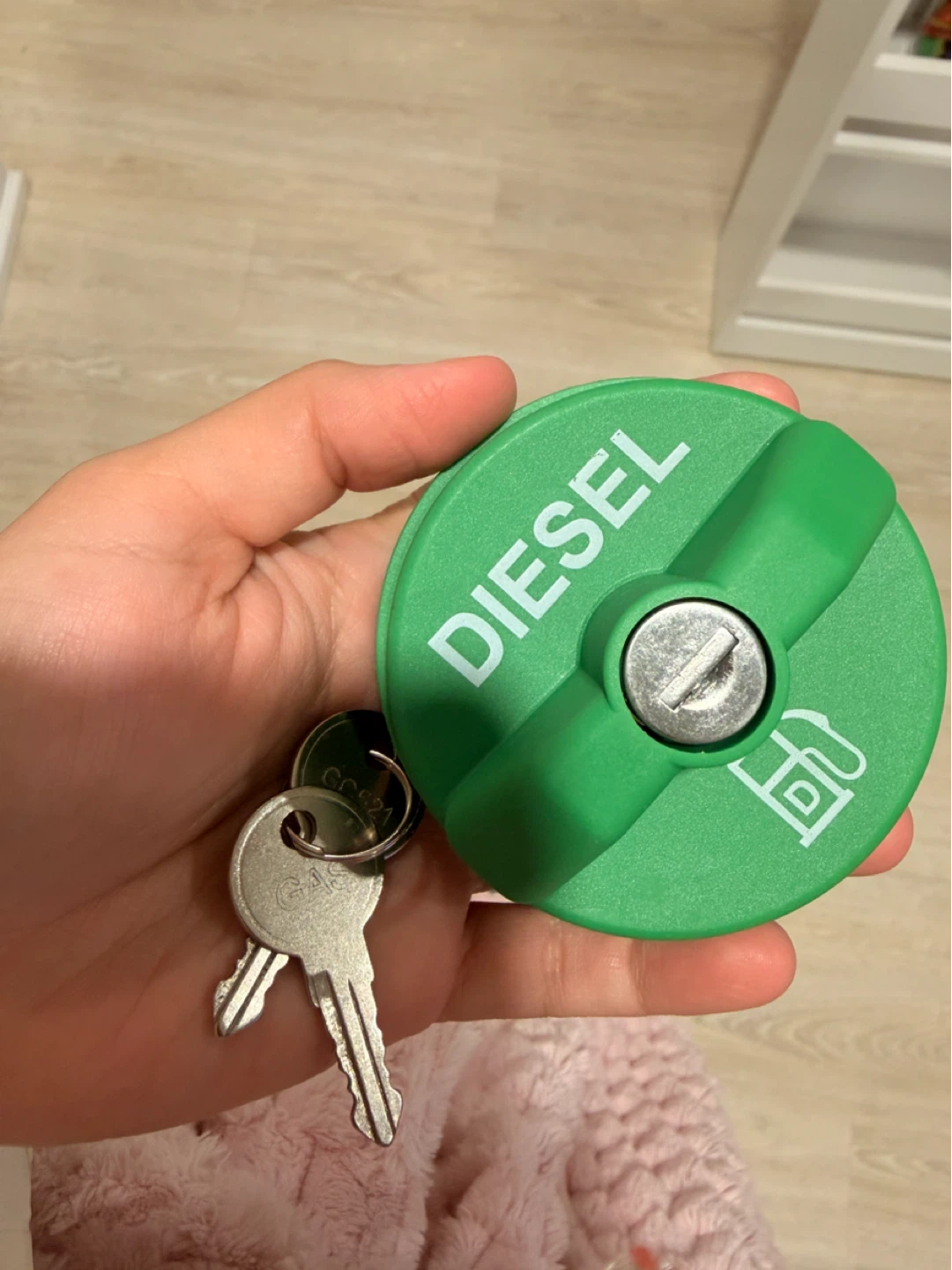 Locking Diesel Fuel Gas