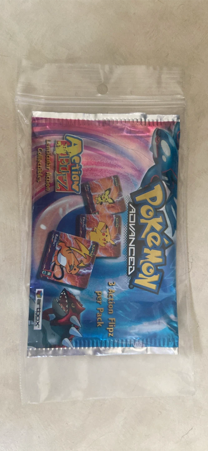 Action Fliptz Pokemon Advanced Trading Card Pack