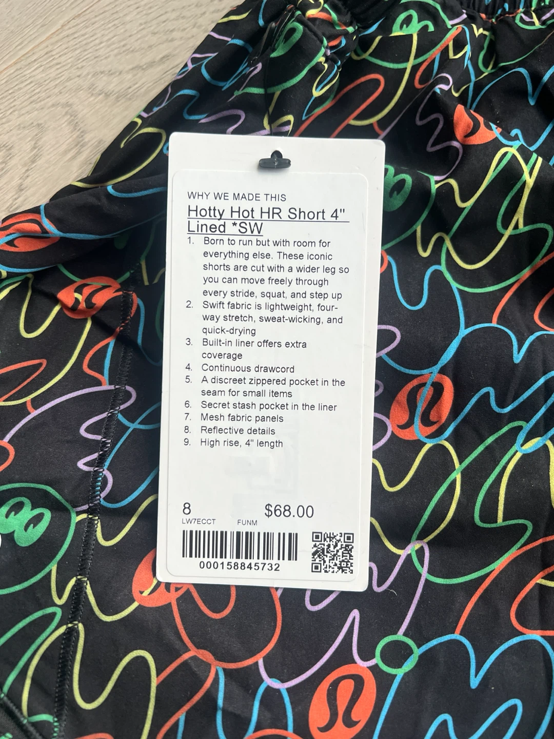 Seawheeze Lululemon Hotty Hot HR Short 4" Lined Size 8 - photo 3