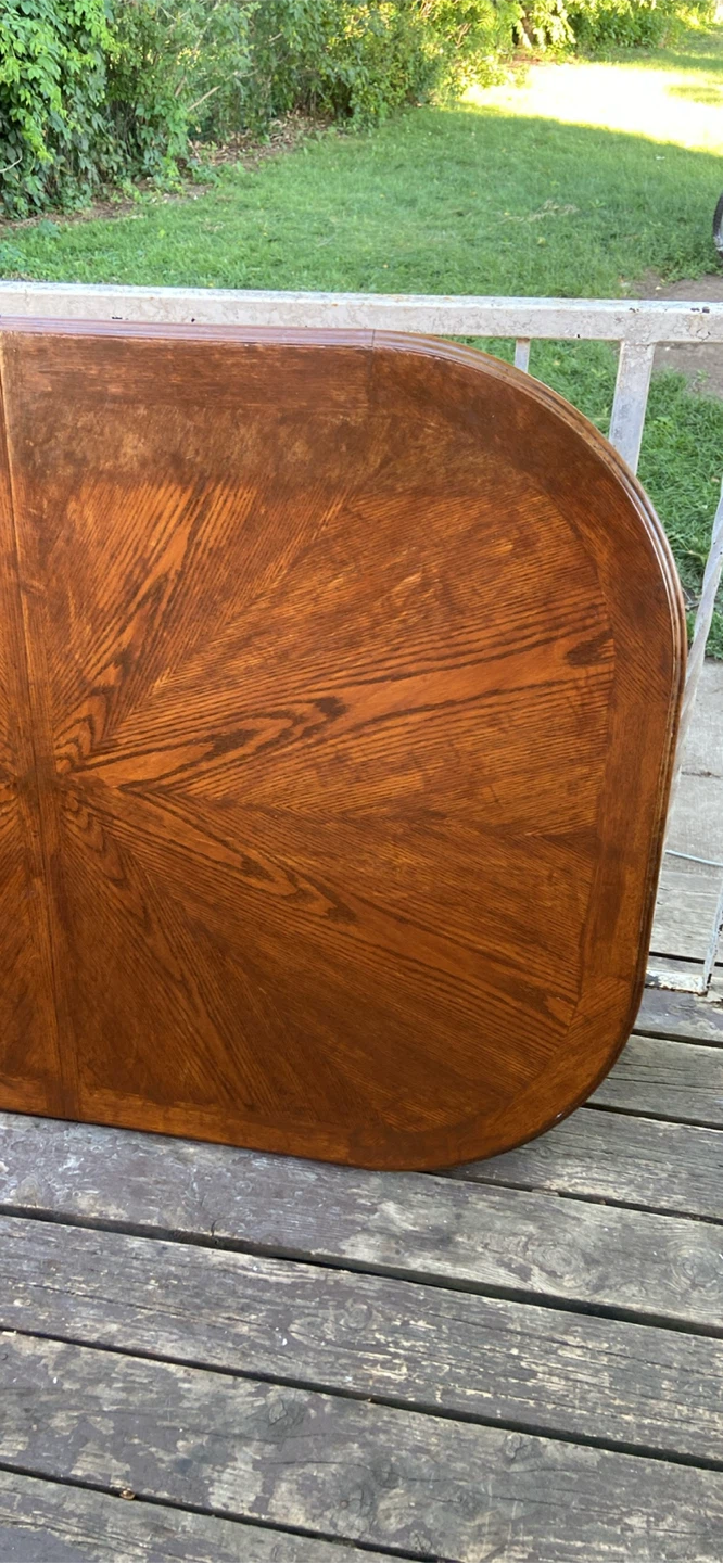 Oak Sunburst Dining Table - photo 2