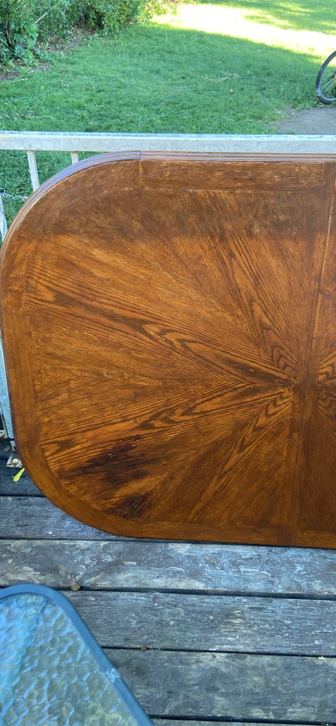 Oak Sunburst Dining Table - photo 3