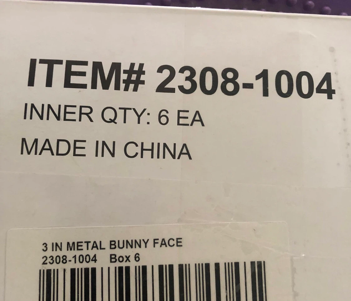 3 Inch Metal Bunny Face Cookie Cutters (Set of 6) - photo 3