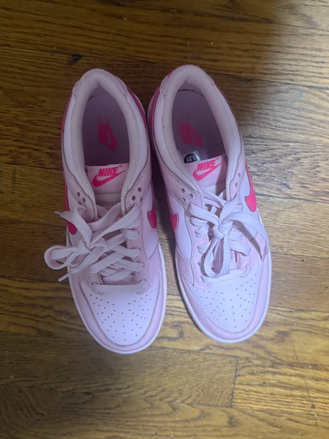 Nike Dunk Low Pink/Bright Crimson Youth Shoes