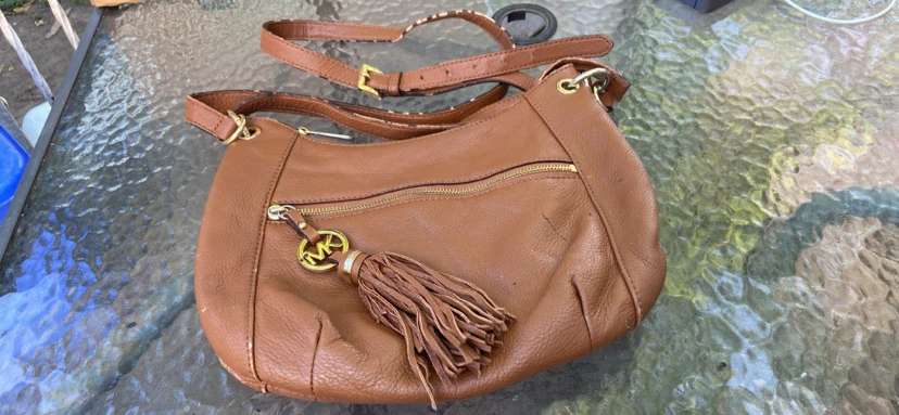 Michael Kors Brown Leather Shoulder Bag